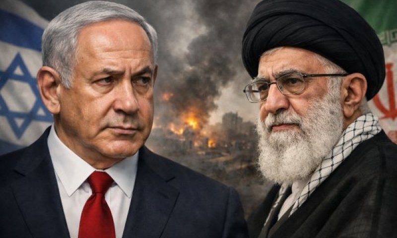 חמינאי ונתניהו. חיסול במכת הפתיחה [עיבוד AI]