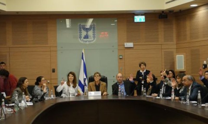 ההצבעה בוועדת הכנסת [צילום: דוברות הכנסת]
