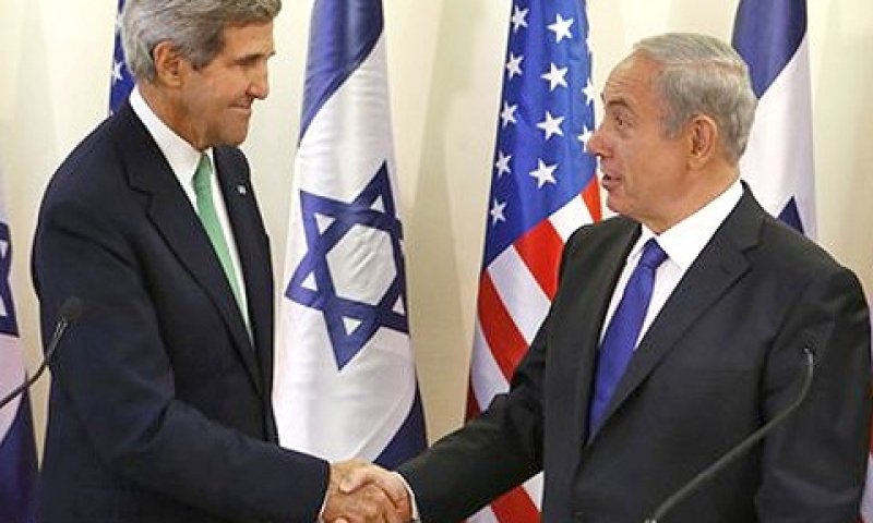 נתניהו וקרי בפגישתם אתמול [צילום: AP]