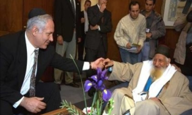 הרב כדורי ונתניהו. שכחו מה זה להיות יהודים [צילום ארכיון: AP]