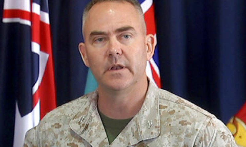 קולונל ג'ימס א' שנֶל [צילום: Australian Broadcasting Corporation via AP]