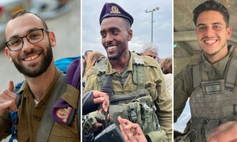 סמ"ר ליאור שטיינברג, סמ"ר אופק ברהנה וסמ"ר עומר ואן גלדר [צילום: דובר צה"ל]