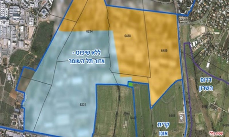 'רצף טריטוריאלי'. מפת החלוקה [צילום: משרד הפנים]