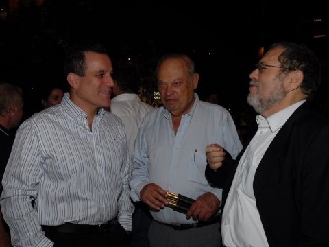 עם יוסי ארנון ואמנון זכרוני