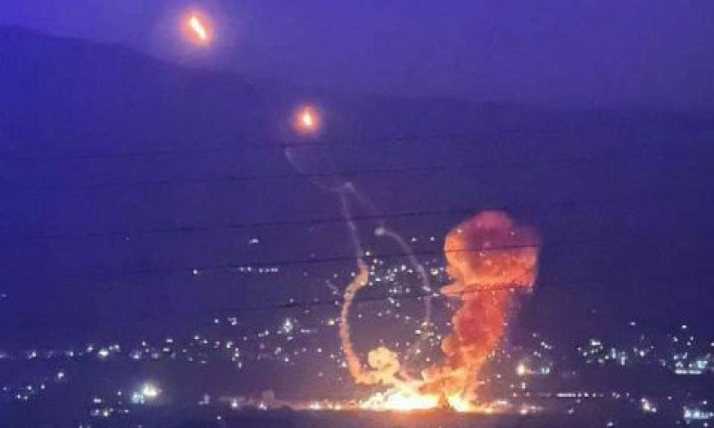 תקיפה בבעלבכ [צילום: רשתות ערביות]