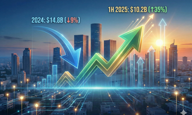 ירידה של 9% ב-2024 בהתאם ל-OECD וזינוק במחצית הראשונה של 2025 [עיבוד: איציק וולף, באמצעות AI]
