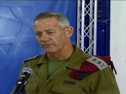 רא"ל בני גנץ [צילום: מן הטלוויזיה]