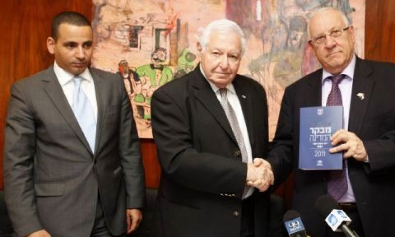 ראובן ריבלין, מיכה לינדנשטראוס ויואל חסון [צילום: פלאש 90]