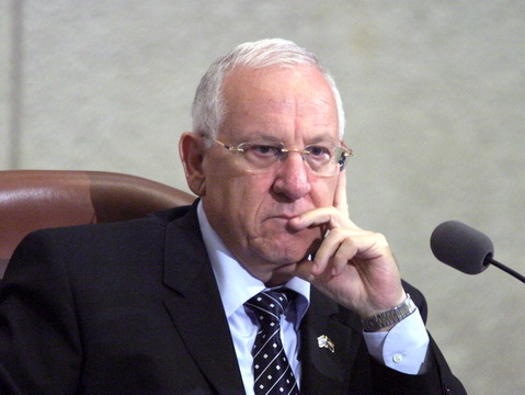 יו"ר הכנסת ריבלין. נעלב