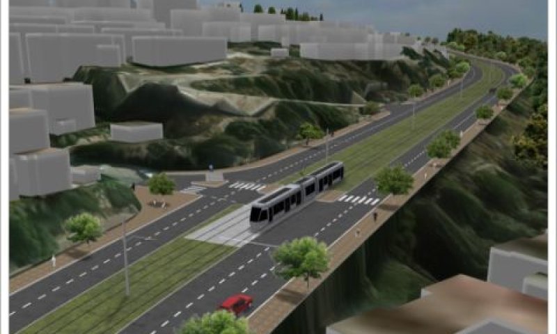 הדמיית מיזם הרק"ל חיפה נצרת [צילום: חברת כביש חוצה ישראל]