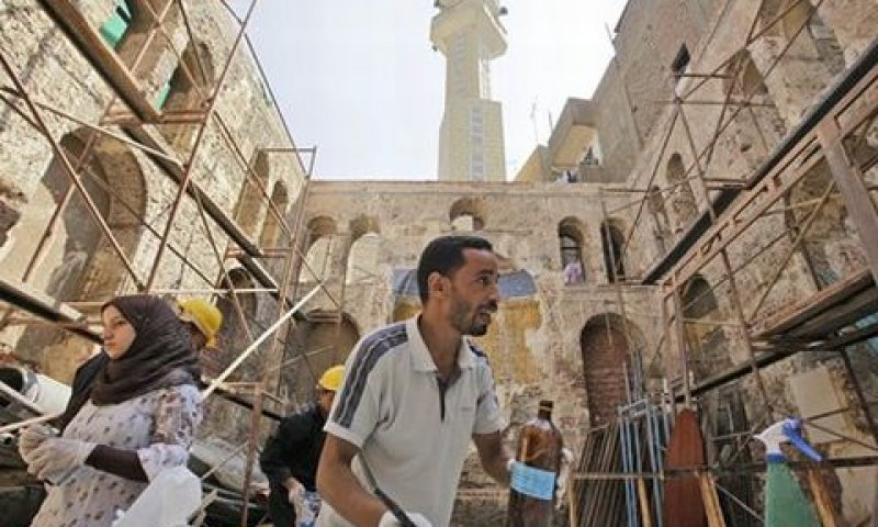 שיקום בית כנסת הרמב"ם במצרים