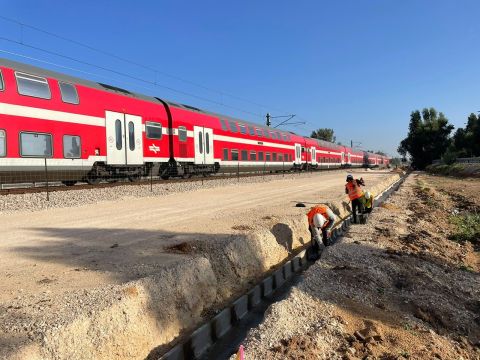 הקמת תשתית מסילה ותקשורת במיזם הכפלת מסילת פלשת (אשקלון אשדוד רחובות לוד)