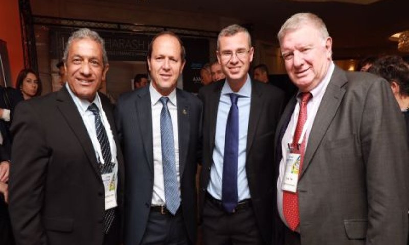 יריב לוין, אלי גונן, מאיר יצחק הלוי וניר ברקת [צילום: נמרוד ארונוב]