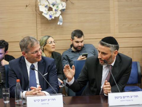 השרים ביטון וקיש [נועם מושקוביץ/דוברות הכנסת]