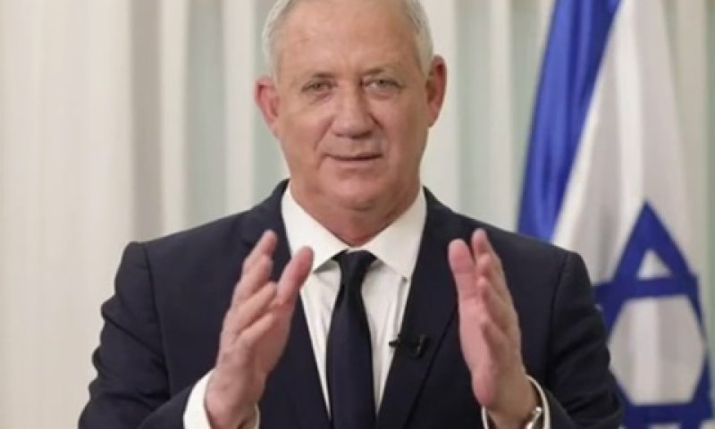 גנץ. "הוא בחר לקחת אותנו לבחירות" [צילום: מן הטלוויזיה]