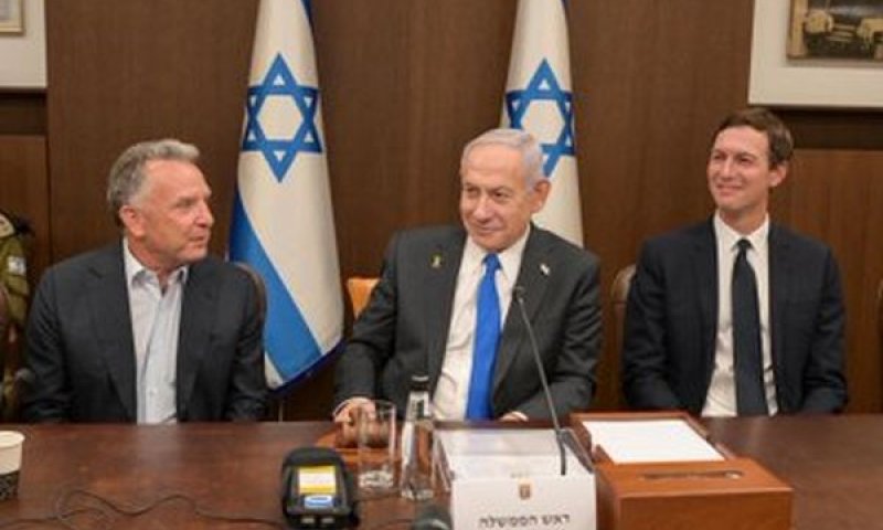 קושנר, נתניהו, וויטקוף. דברי שבח הדדיים [צילום: מעיין טואף/לע"מ]