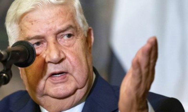 "שתי מחנות". שר החוץ הסורי וליד אלמועלם [צילום: אלכסנדר זמליאנצ'נקו/AP]