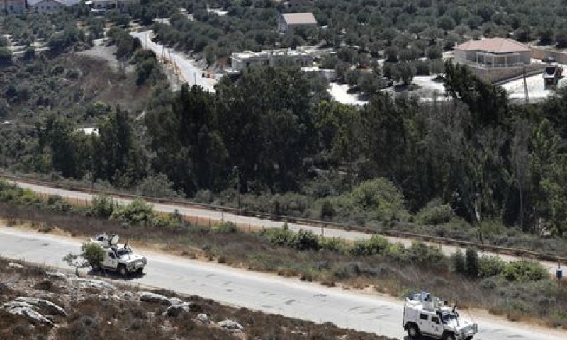 כוח של האו"ם בין כפר כילה למטולה [צילום: חוסין מללה/AP]