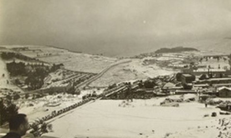 ירושלים בשלג, צילום משנת 1941 [צילום: באדיבות רשות העתיקות]