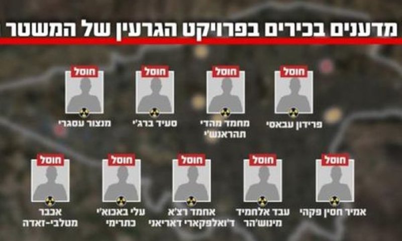 מדעני הגרעין שחיסלה ישראל [צילום: דובר צה"ל]