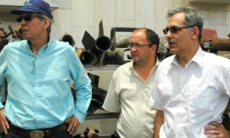 מנכ"ל משרד החוץ אברמוביץ' וראש עיריית שדרות מויאל