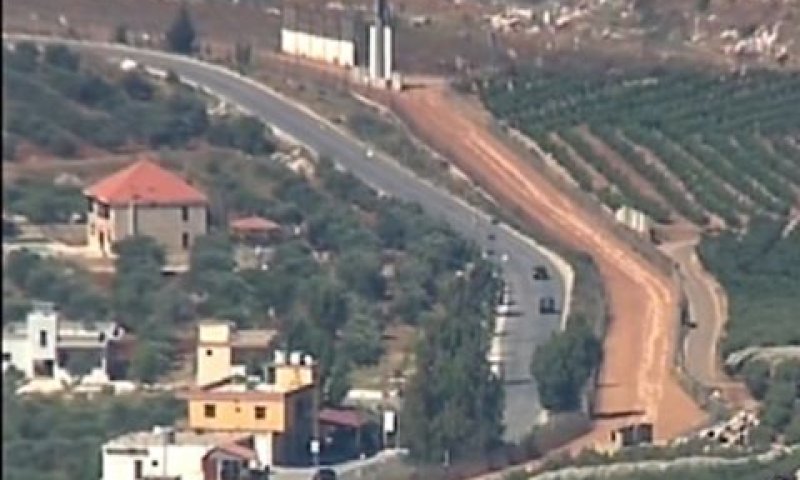 גבול ישראל לבנון [צילום: מן הטלוויזיה]