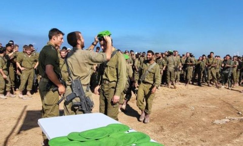 נחישות, חדות ולהט. הכומתה הירוקה [צילום: דובר צה''ל]