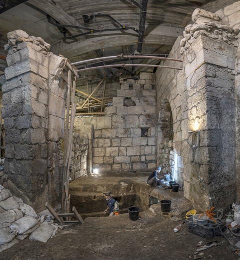 מתחם חפירת בית שטראוס [צילום: שי הלוי, רשות העתיקות]