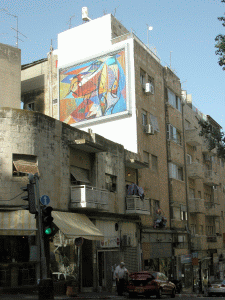 הציור בין הבתים
