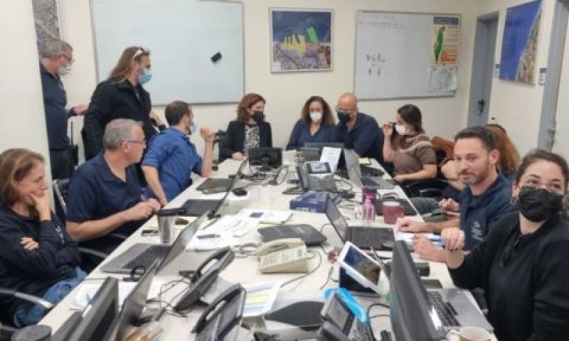 חדר המצב בחיפה [צילום: המשרד להגנת הסביבה]