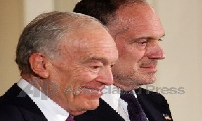 האחים לאודר (ליאונרד מלפנים, רון מאחור) [צילום AP]