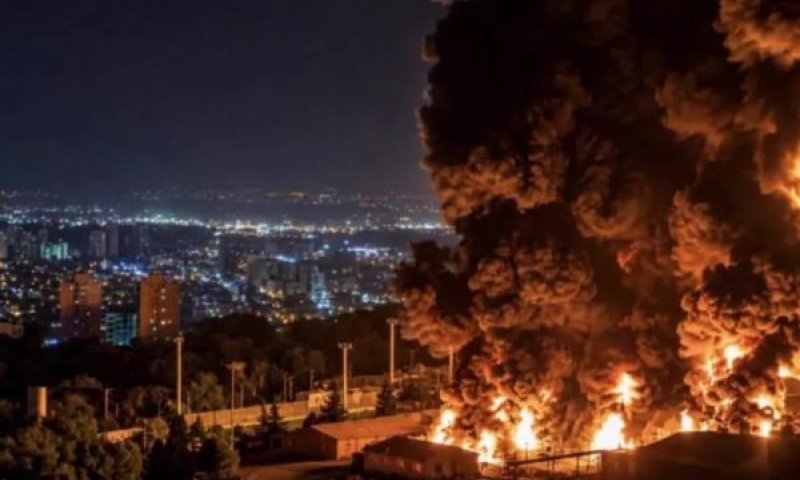 טראמפ שיתף תמונה מפיצוץ בעיר צ'אבהאר, אירן