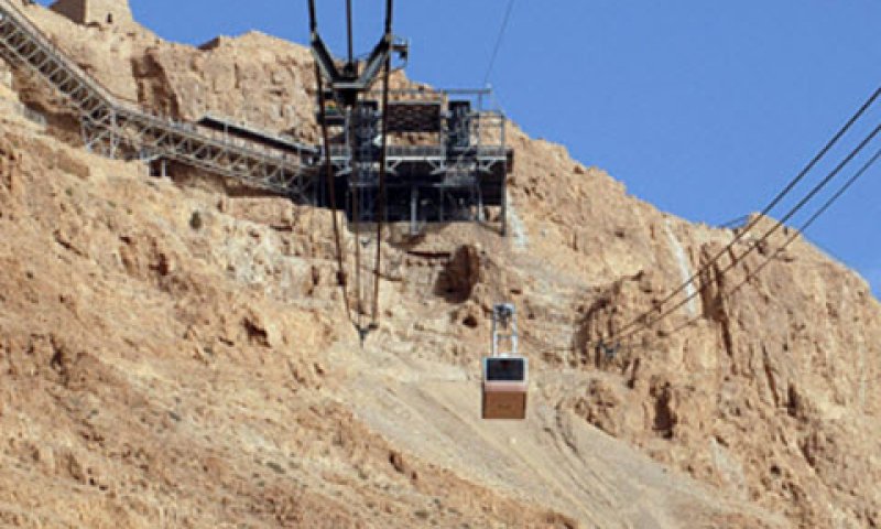 הרכבל במצדה [צילום: משה מילנר/לע"מ]