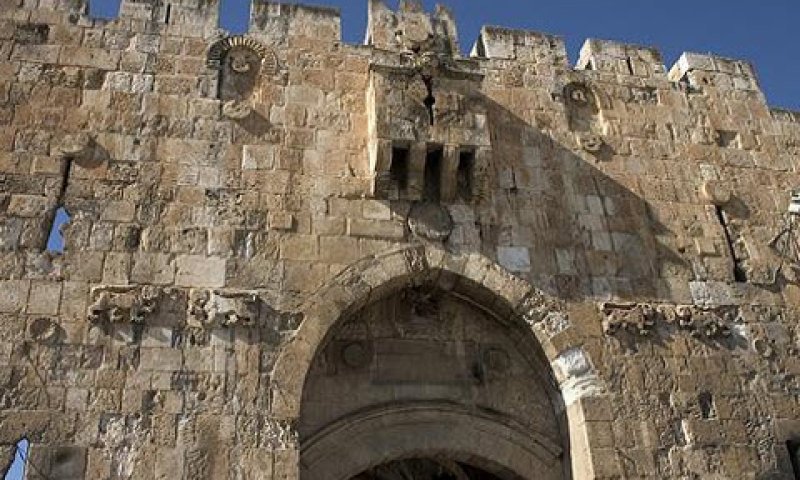 שער האריות. זירת האירוע [צילום: רון פלד]
