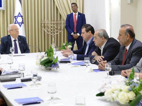 סיעת חדש תע"ל אצל נשיא המדינה ראובן (רובי) ריבלין [צילום: מארק ניימן/ לע"מ]