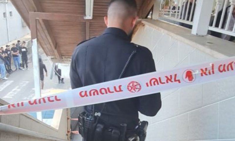 זירת הרצח בכפר מע'אר [צילום: דוברות המשטרה]