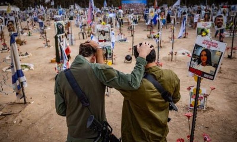 הטבח במתחם הנובה [צילום: יונתן זינדל/פלאש 90]
