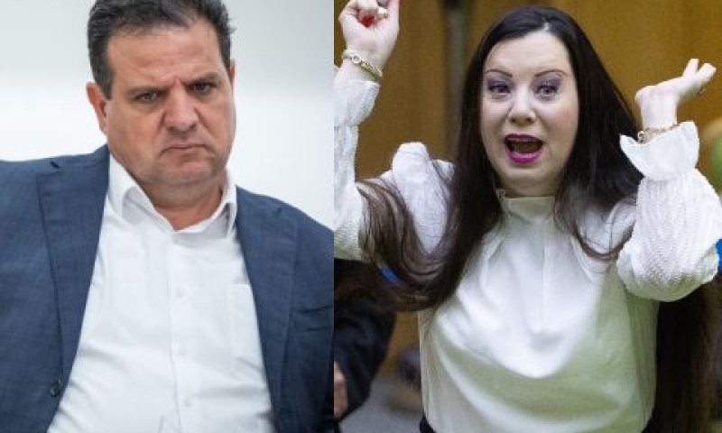 גוטליב ועודה. להט הוויכוח [צילום: יונתן זינדל/פלאש 90]
