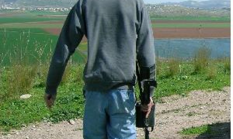 החשוד בפעולה. צילום: ניר דיסטפלד, רשות העתיקות