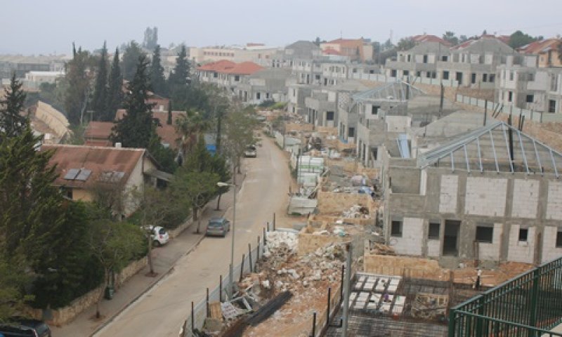 שנת שיא בהתחלות בנייה ביו"ש [צילום: איציק וולף]