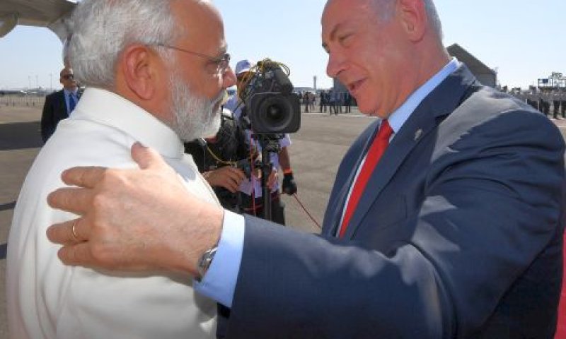 הוסרו ההגבלות. ראשי ממשלות הודו וישראל [צילום: חיים צח/פלאש 90]