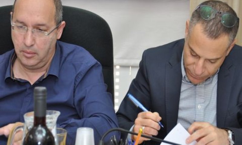 ערן יעקב ואבי ניסנקורן [צילום: באדיבות דוברות ההסתדרות]