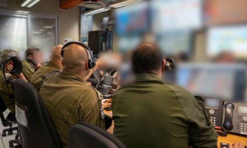 חמ"ל ניהול האש [צילום: דובר צה''ל]