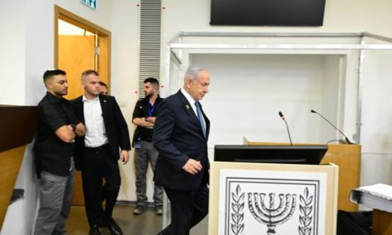 נתניהו היום בבית המשפט [צילום: יוסי זליגר, פול]