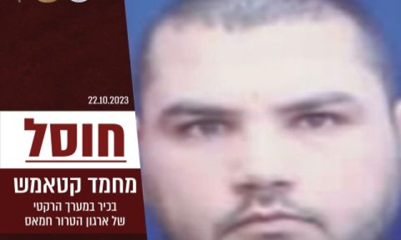 מחמד קטמאש. חיסול נוסף [צילום: דובר צה"ל]