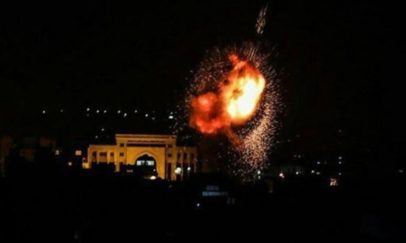 תקיפה לילית ברצועת עזה [צילום: מבזקי רעם בטלגרם]