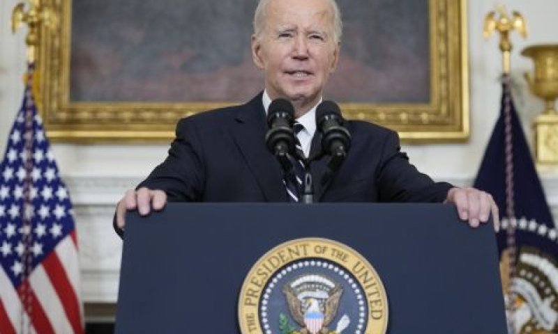 ביידן בהצהרתו ב-7 באוקטובר [צילום: מנואל סנטה, AP]