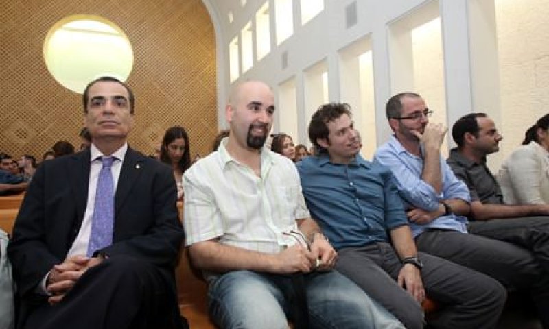 הדיון בבית המשפט בבקשת המתמחים [צילום: פלאש 90]