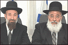 שרון הונה? הרבנים מצגר ועמר