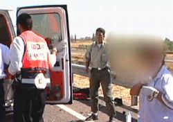 המתנדבת שנהרגה, בעת הטיפול בתאונה הראשונה
